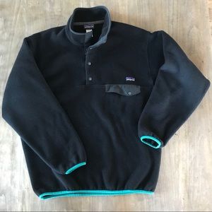 Patagonia Synchilla Pullover, Black, size Medium